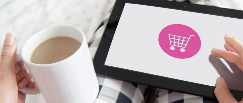 Shopping am Tablet zuhause