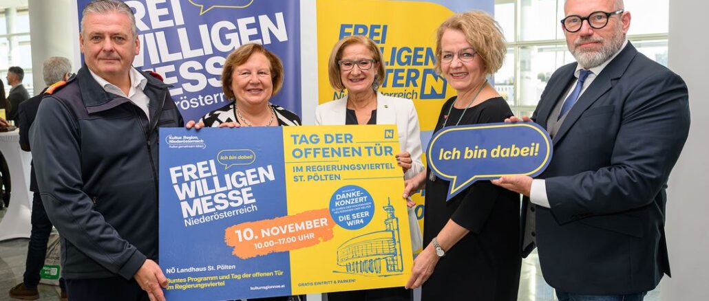 „Alles rund ums Ehrenamt“ bei der 6. NÖ Freiwilligenmesse