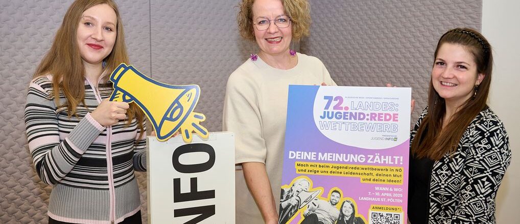 NÖ Jugendredewettbewerb 2025: Starke Stimmen für eine starke Zukunft gesucht