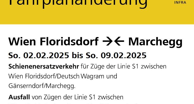 fahrplan-28-01-25 Wien Floridsdorf - Gänserndorf - Marchegg/ Bernhardsthal