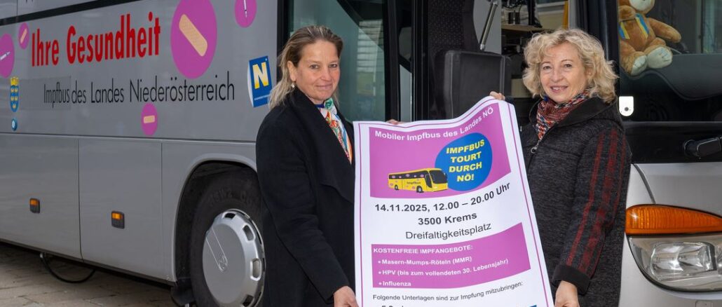 NÖ Impfbus tourt ab 13. November durch das Land