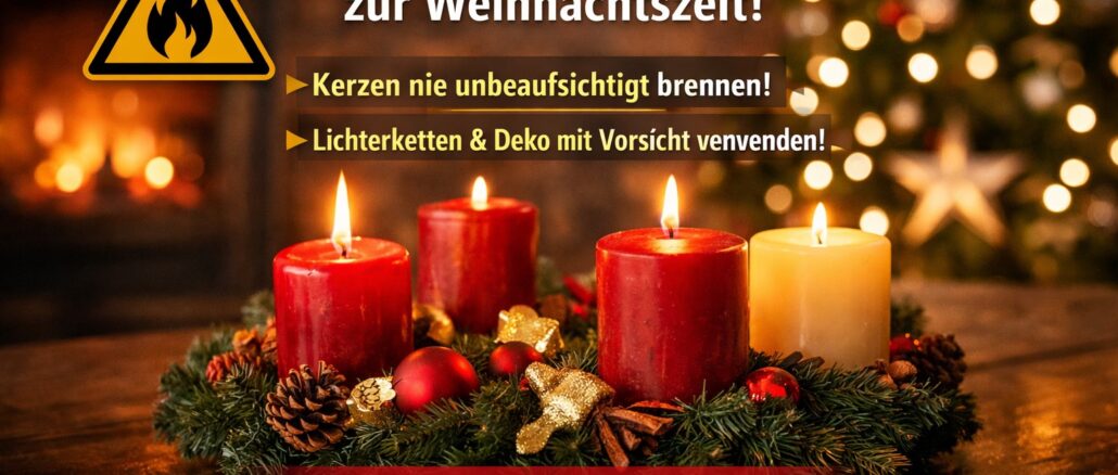 Brandgefahr zur Weihnachtszeit – So bleibt dein Zuhause sicher