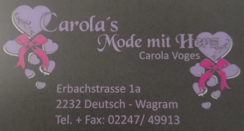 Carola’s Mode mit Herz Carola’s Mode mit Herz