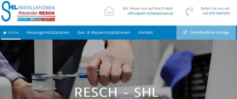 Resch – SHL Installationen GmbH Resch – SHL Installationen GmbH