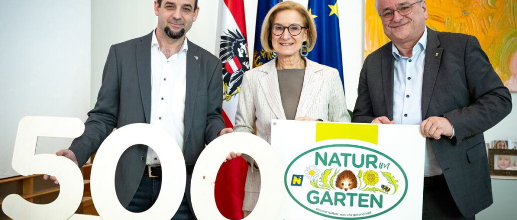 Umweltbewegung „Natur im Garten“ feiert 500. Gemeinde