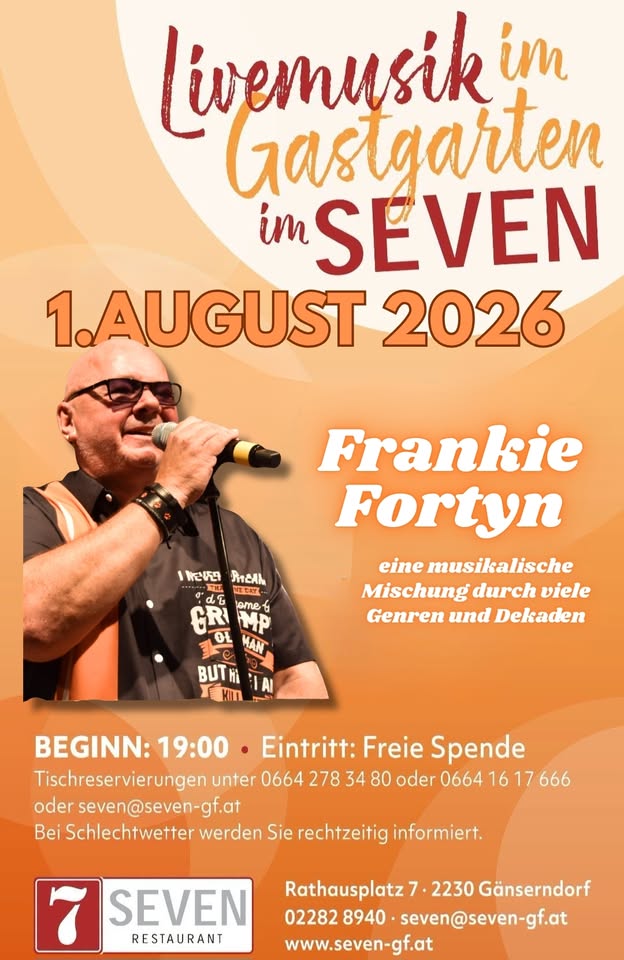 Frankie Fortyn live im Seven