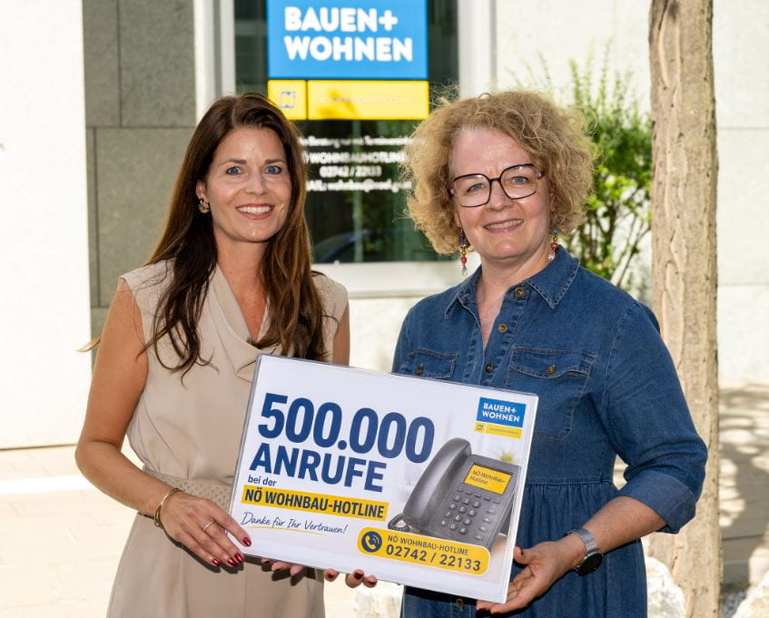 500.000 Anrufe bei der NÖ Wohnbau-Hotline